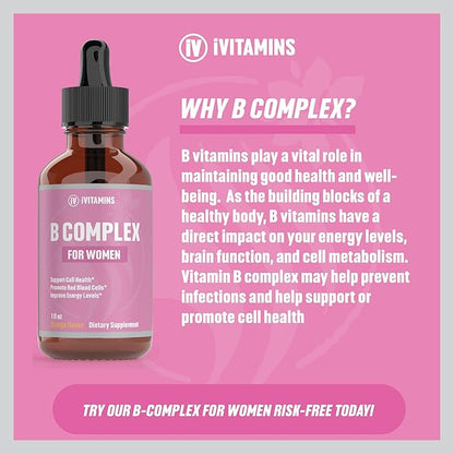 B Complex Vitamins for Women B12 Complex 1 fl
