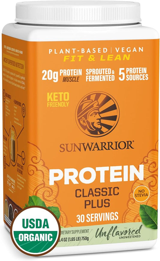 Vegan Organic Protein Powder Plant-based 5 Superfood 30 Servings