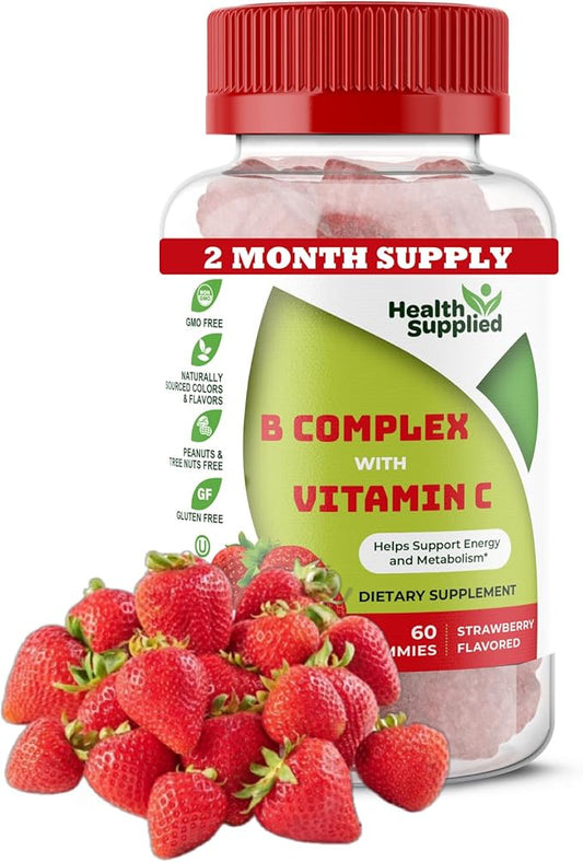 Strawberry Flavored Vitamin B Complex Gummies