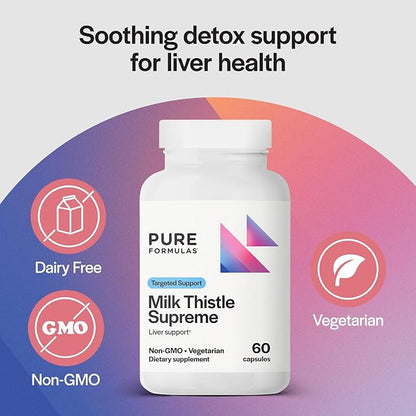 PureFormulas Milk Thistle Supreme 250 mg 60 Capsules