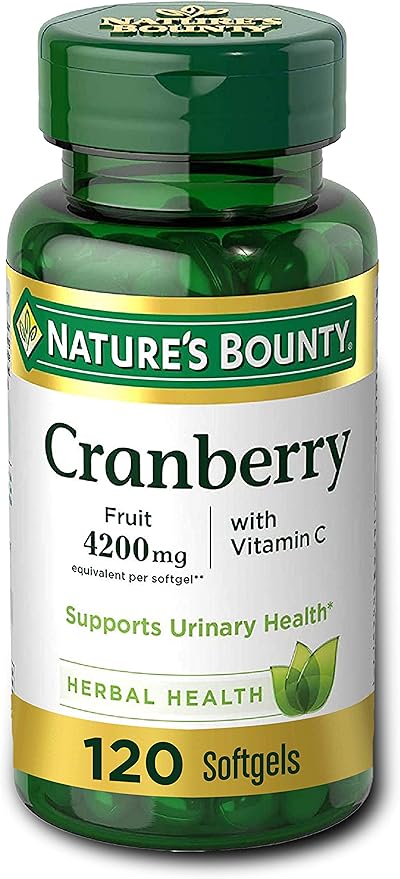 Cranberry Pills & Vitamin C by 4200mg, 120 120 Softgels, 3 pack