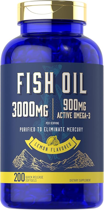 Carlyle Fish Oil 3000mg 900mg Omega 3 | 200 Softgels