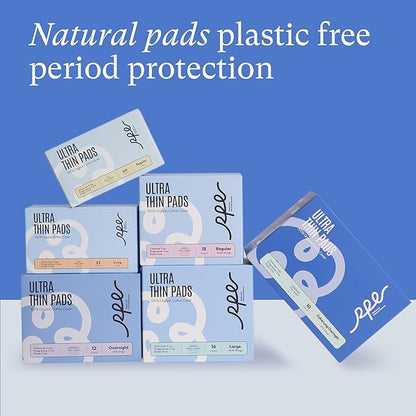 100% Organic Pads for Women, Ultra 3, 54 54 Count)