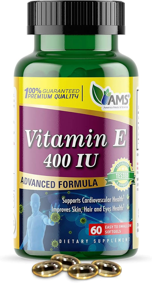 America Medic & Science Vitamin E 400 IU (60 Softgels)