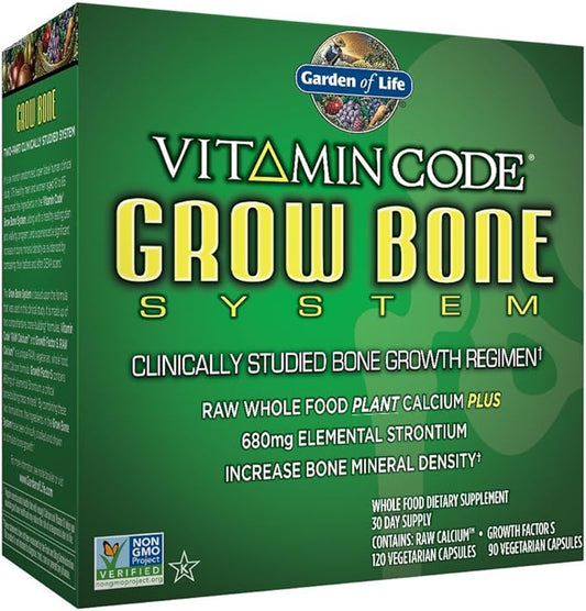Garden of Life Calcium Supplement K2 MK7, MK7, Vitamin D3 & 30 Day