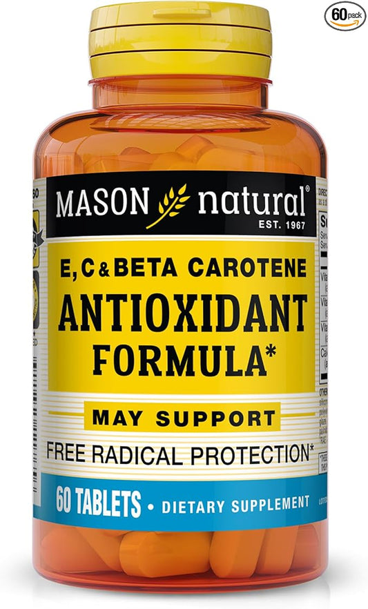 MASON NATURAL Vitamin E, C & 60 Tablets