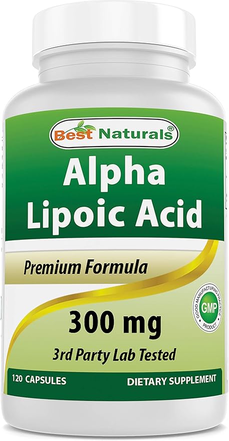 Best Naturals Alpha Lipoic Acid 300 120 Capsules