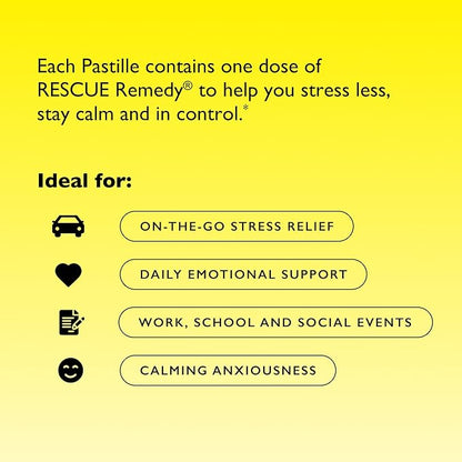 RESCUE Bach PASTILLES, Mixed Berry Flavor, 35 Count