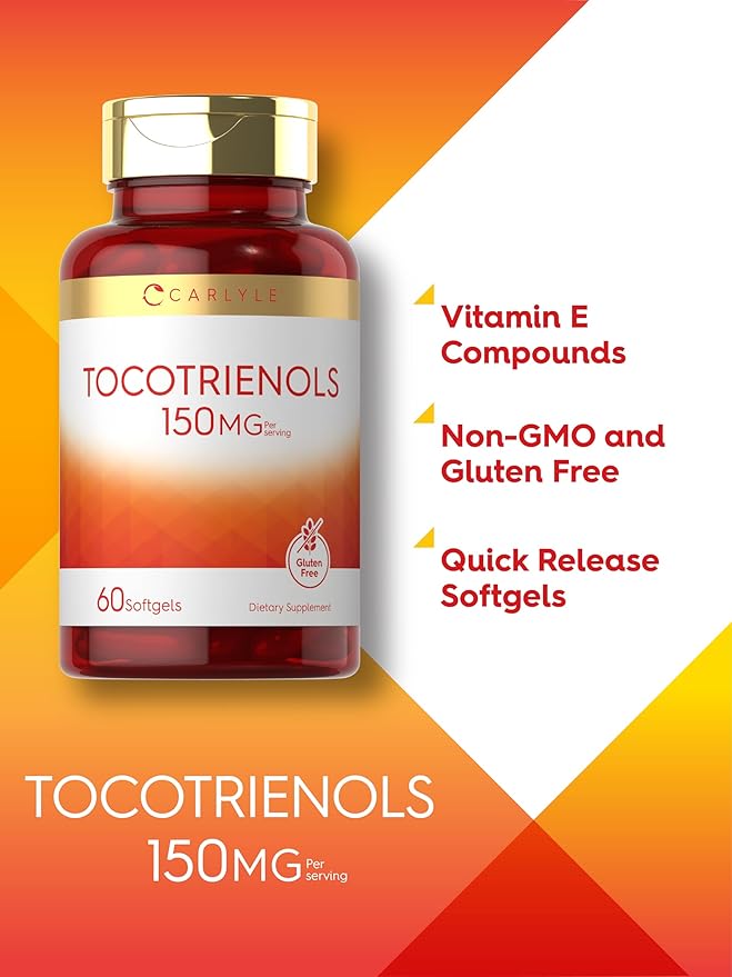 Carlyle Tocotrienols | 150mg Supplement | 60 Softgels