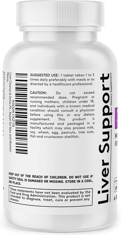 Youth & Tonic Liver Detox Cleanse 60 Herbal