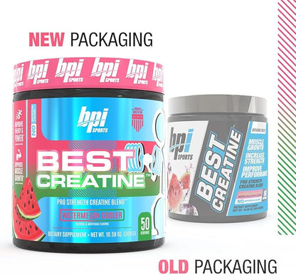 BPI Sports Best Creatine - Includes 6 Advanced Forms of Creatine - Supports Muscle Building and Post-Workout Recovery - Watermelon Cooler, 50 Servings