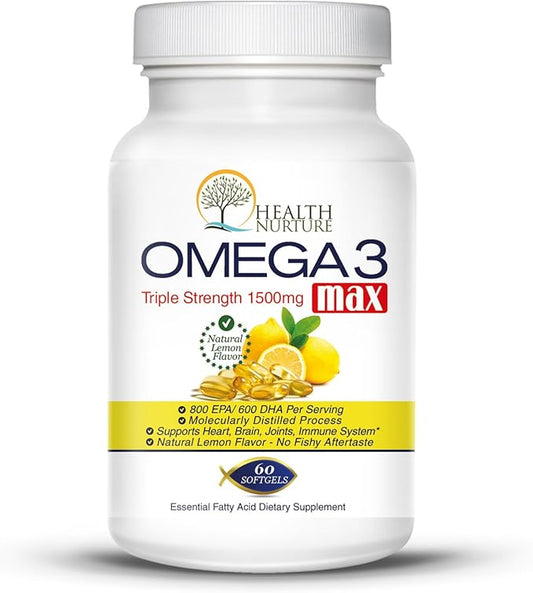 Fish Oil Omega-3 **Maximum Strength 1500mg (800 EPA/600 EPA/600 Dha)