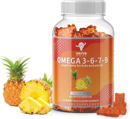 Omega 3 Gummies with Omegas 6, 7, 9, 9, DHA