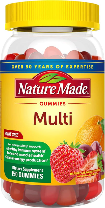 Nature Made Multivitamin Gummies, Dietary Supplement 150 Gummy 75 Day