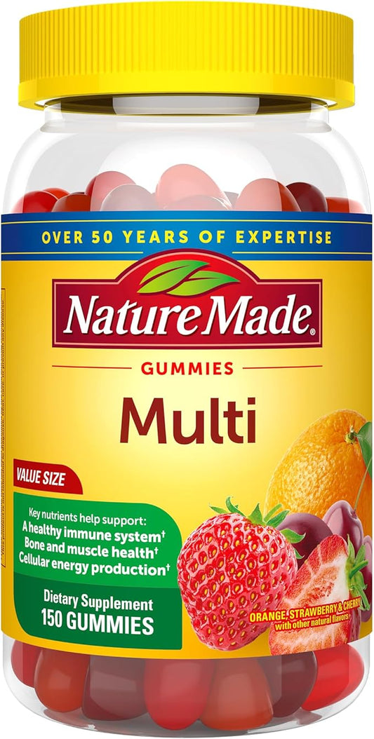 Nature Made Multivitamin Gummies, Dietary Supplement 150 Gummy 75 Day