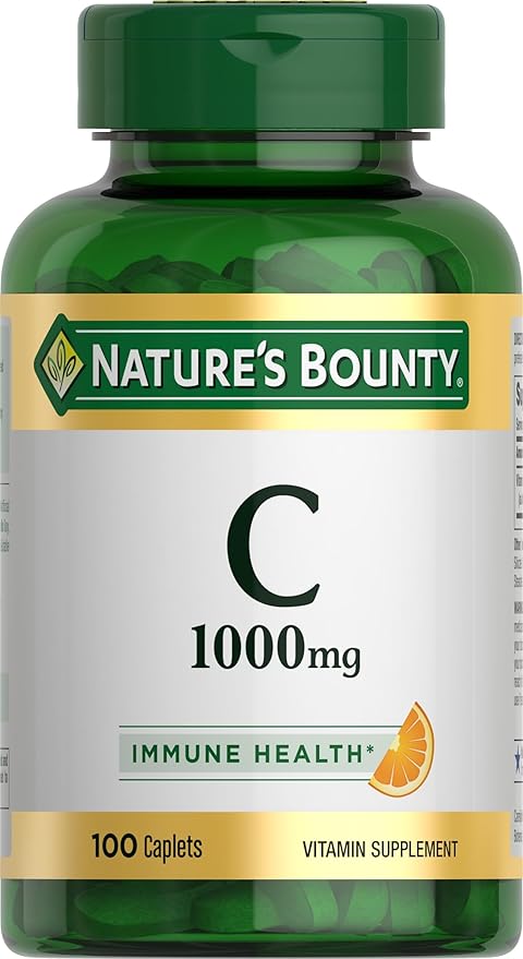 Nature's Bounty Vitamin C 1000mg, Immune 1 Pack, 100 Caplets