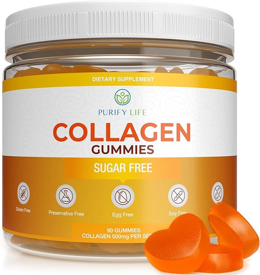 Sugar-Free Marine Collagen Gummies (90 Collagen 500mg Collagen