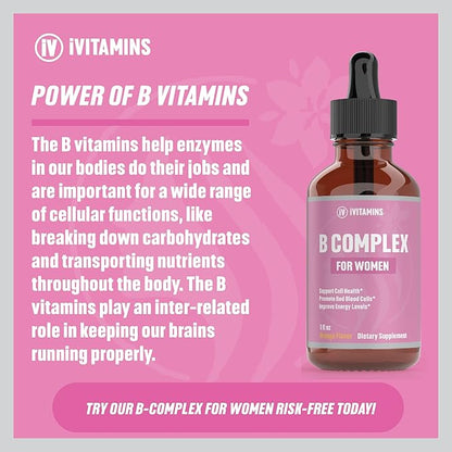 B Complex Vitamins for Women B12 Complex 1 fl