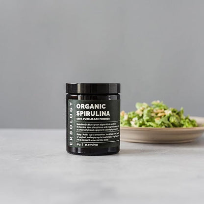 Erbology Organic Spirulina Powder 3.2 oz 45 Servings