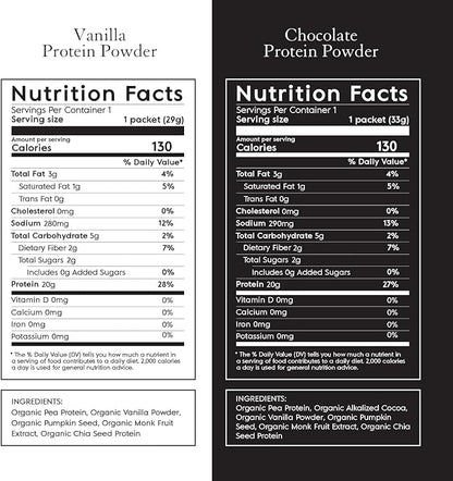 Truvani Vegan Pea Protein Powder 20g Organic 8 Single