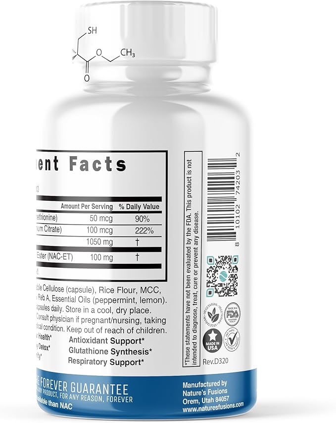 Neuro NAC Supplement N-Acetyl Cysteine Ethyl Ester 600 mg 10x More 60 Capsules
