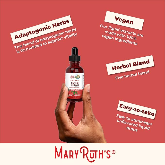 MaryRuth Organics Herbal Supplement for Brain Function 1 Fl