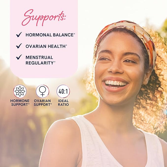 Myo-Inositol & D-Chiro Inositol for Hormone Balance for Women | Ideal 40:1 Ratio | Menstrual Cycle and Ovarian Health Support Supplement | Myo 2000mg & D Chiro 50mg with Vitamin B8 | 240 Count