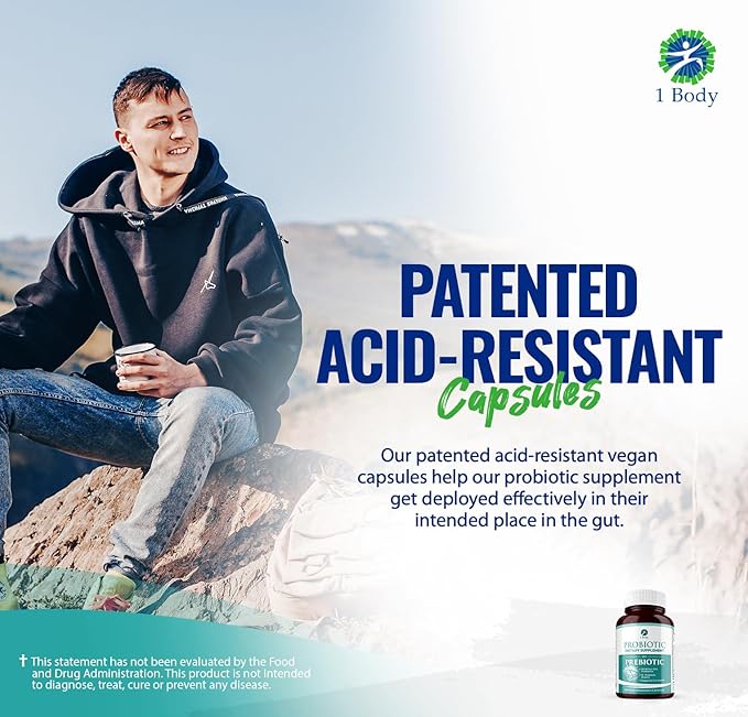 1 Body 30 Billion CFU Probiotic 60 Vegetarian