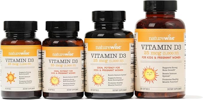 NatureWise Vitamin D3 1000iu (25 mcg) 200 Count