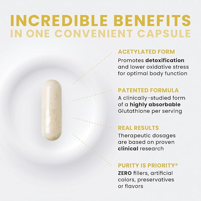 S-Acetyl Glutathione GOLD 300mg PER Capsule 60 DRcaps