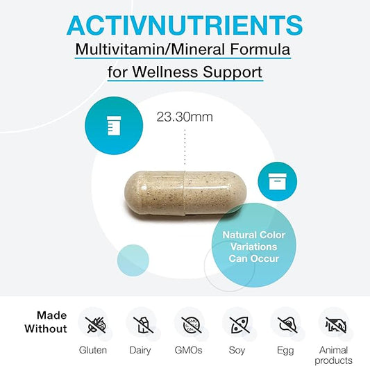 XYMOGEN ActivNutrients with Iron and Copper (120 Capsules)
