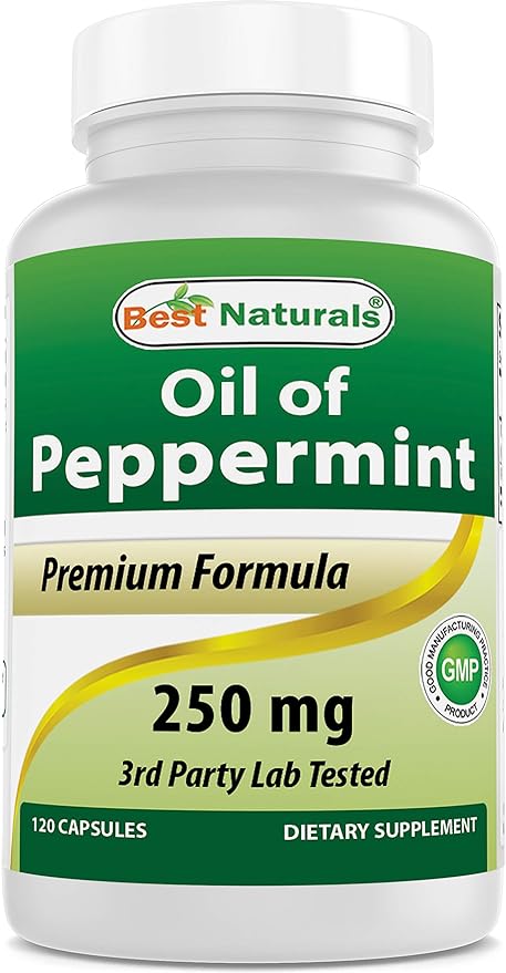 Best Naturals Peppermint Oil Bowel Soothing 250 mg, 120 Count