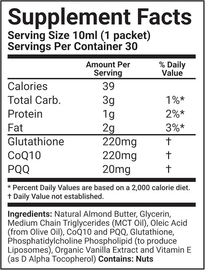 CELLF™ 2.0 Cellular Performance Supplement 30 Day CoQ10 PQQ 10ml Each