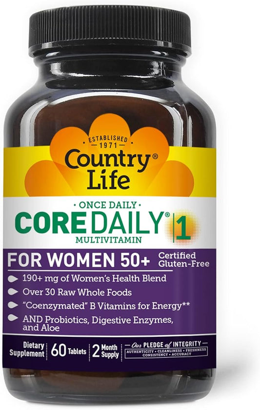 Country Life CORE Daily-1 for Women 50+ Multivitamin 50, Complete