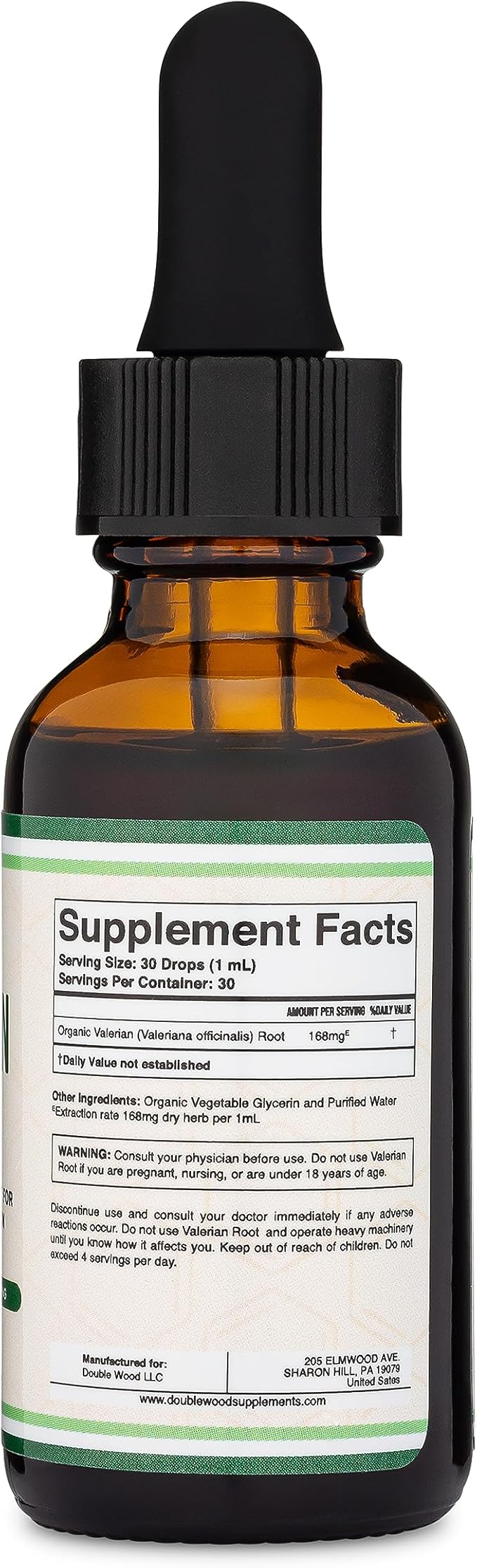 Valerian Root Drops for Sleep 168mg - 1 FL 30 Servings
