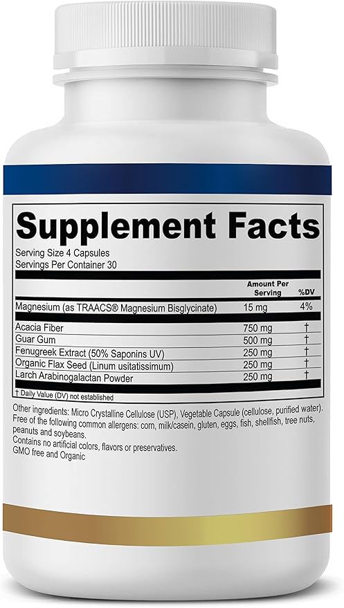 Fiber-Solve - Prebiotic Supplement - 2,000 120 Capsules