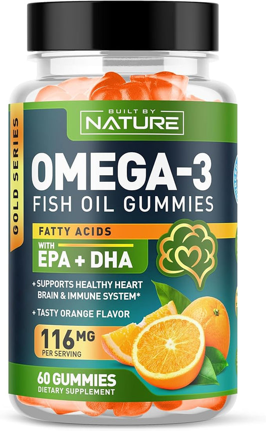 Omega 3 Fish Oil Gummies 3 Fish 60 Gummies, 30 Day