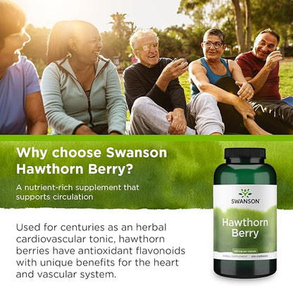 Swanson Hawthorn Berry (250 Capsules, 565 mg