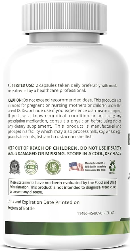 Berberine Supplement with Bitter Melon Extract and Banaba Leaf Extract - 1000mg Berberine HCL for Immune System, Weight Management - Non-GMO, Gluten-Free Berberine Complex, 60 Capsules