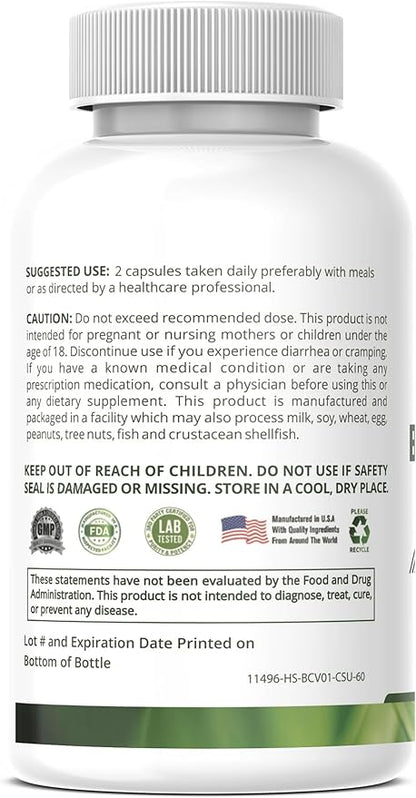 Berberine Supplement with Bitter Melon Extract and Banaba Leaf Extract - 1000mg Berberine HCL for Immune System, Weight Management - Non-GMO, Gluten-Free Berberine Complex, 60 Capsules