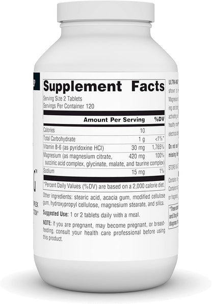 Source Naturals Ultra-Mag High-Efficiency Magnesium Complex 240 Tablets