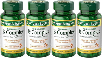 Nature's Bounty B-Complex with Folic Acid 125 Tablets 4)