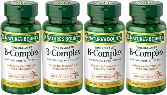 Nature's Bounty B-Complex with Folic Acid 125 Tablets 4)