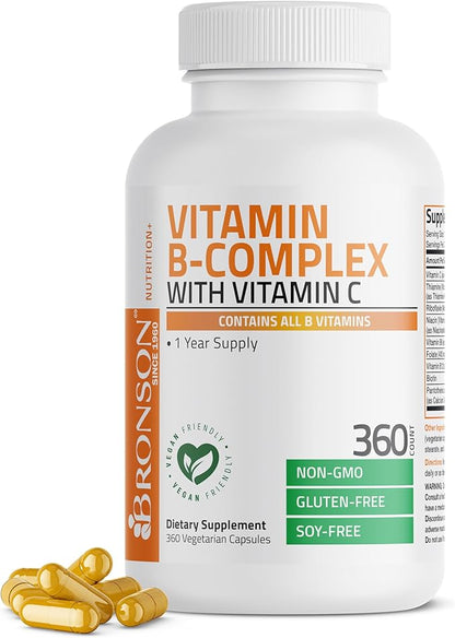 Bronson Vitamin B Complex with Vitamin C 360 Vegetarian