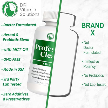 Professional Detox Cleanse for Weight Management 15 Day 30 Caps