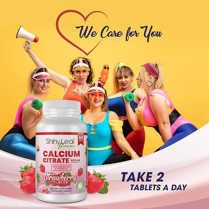 Shiny Leaf Bariatric Calcium Citrate 600 60 Ct D3, Natural (3 Months)