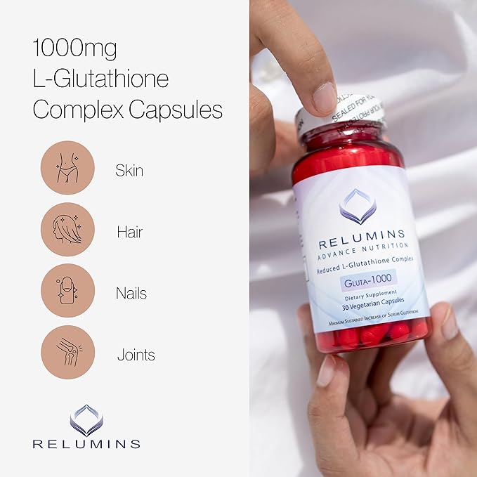 Relumins L Glutathione Supplement Complex 1000mg Complex 60 Capsules
