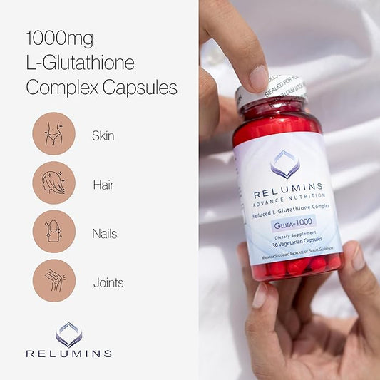 Relumins L Glutathione Supplement Complex 1000mg Complex 60 Capsules