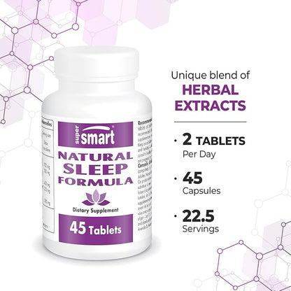 Supersmart - Natural Sleep Formula (Advanced 45 Tablets