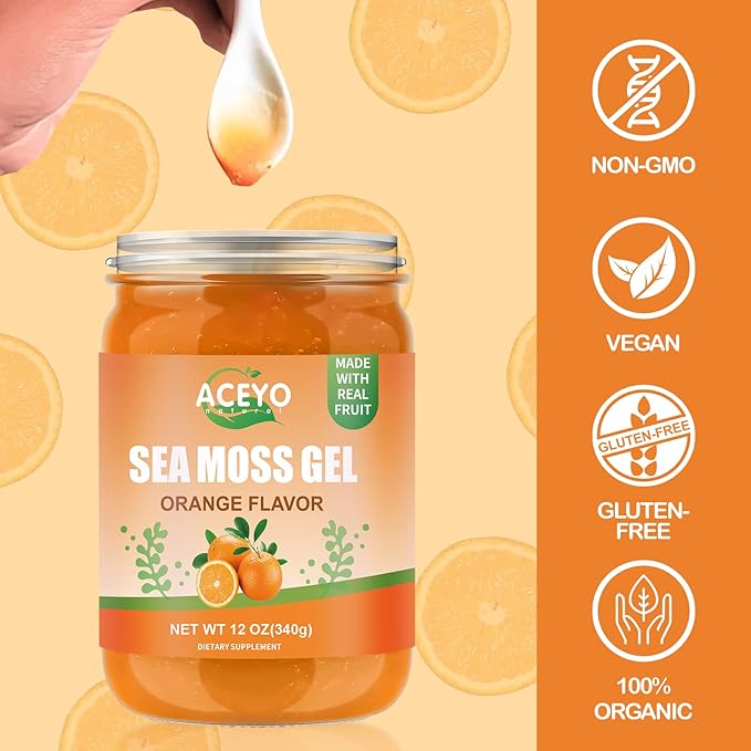 (12 OZ) Sea Moss Gel Organic 102 Vitamins